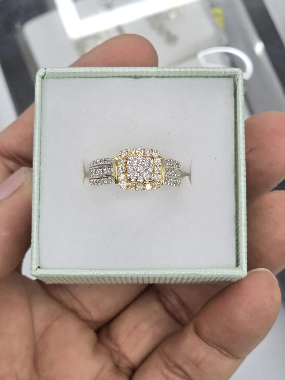 Real Diamond 10k Gold Ring For Women